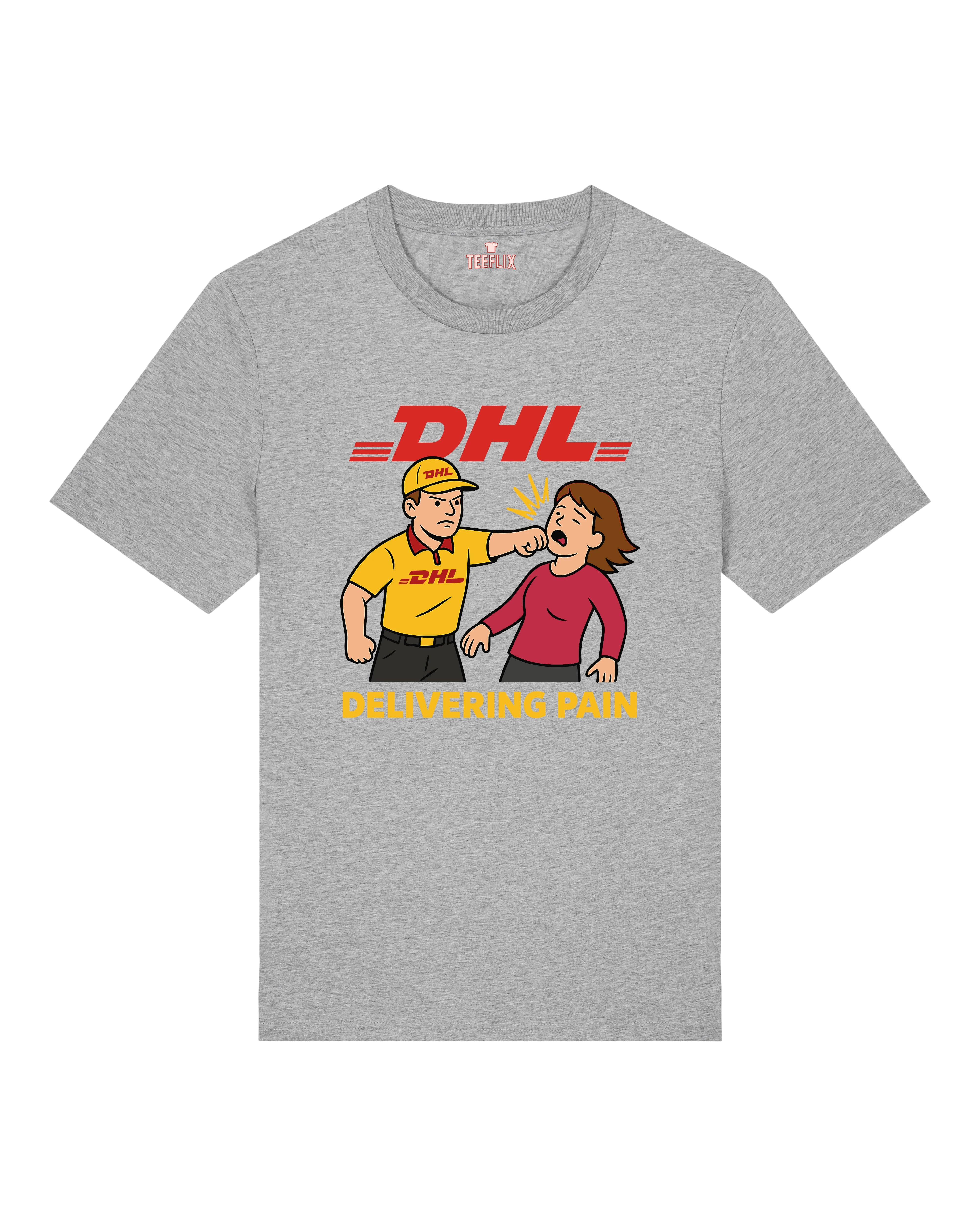 Satire Shirt DHL Parodie Delivering Pain | Teeflix