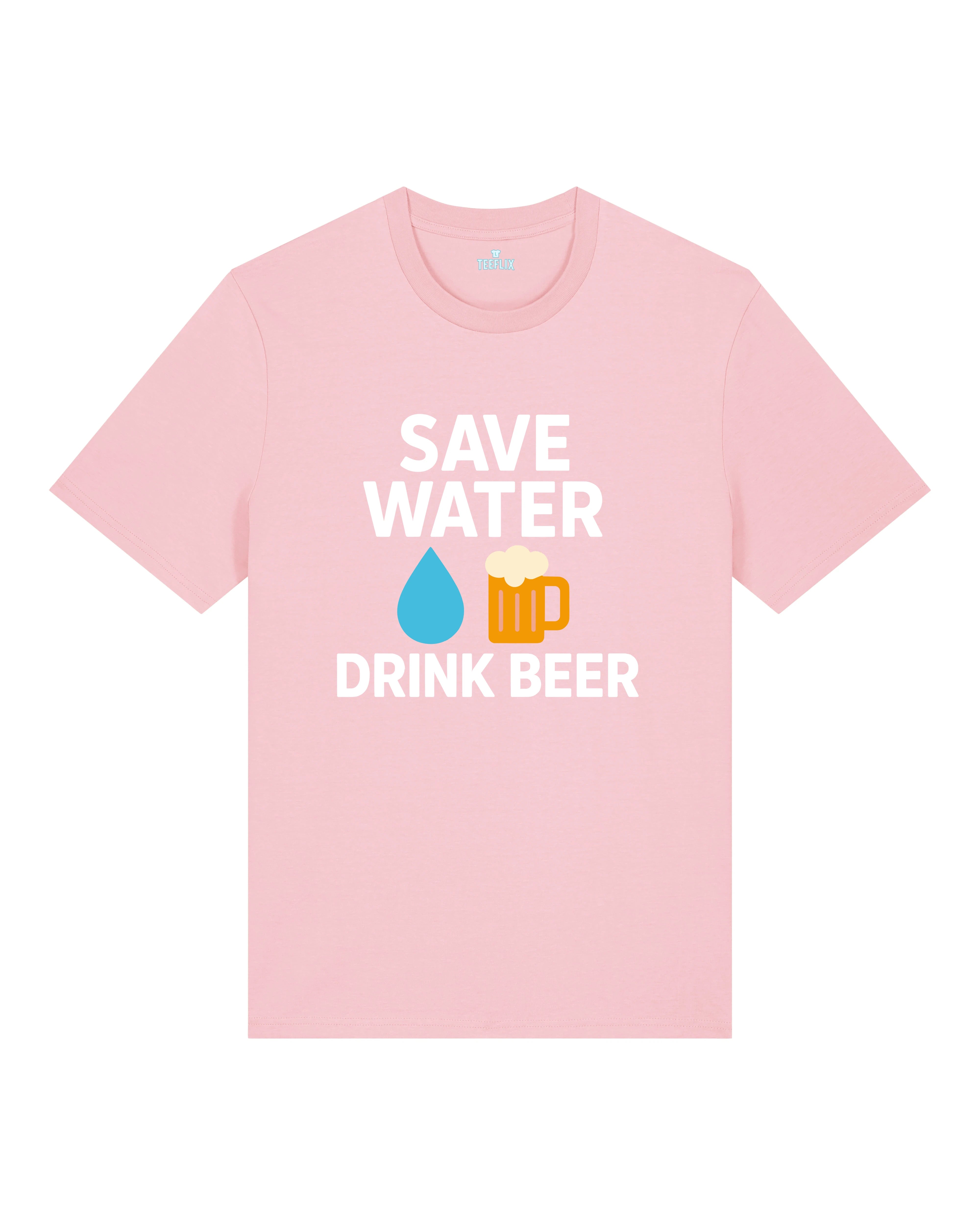 Save Water Drink Beer lustiges Bier Shirt Party T-Shirt | Teeflix