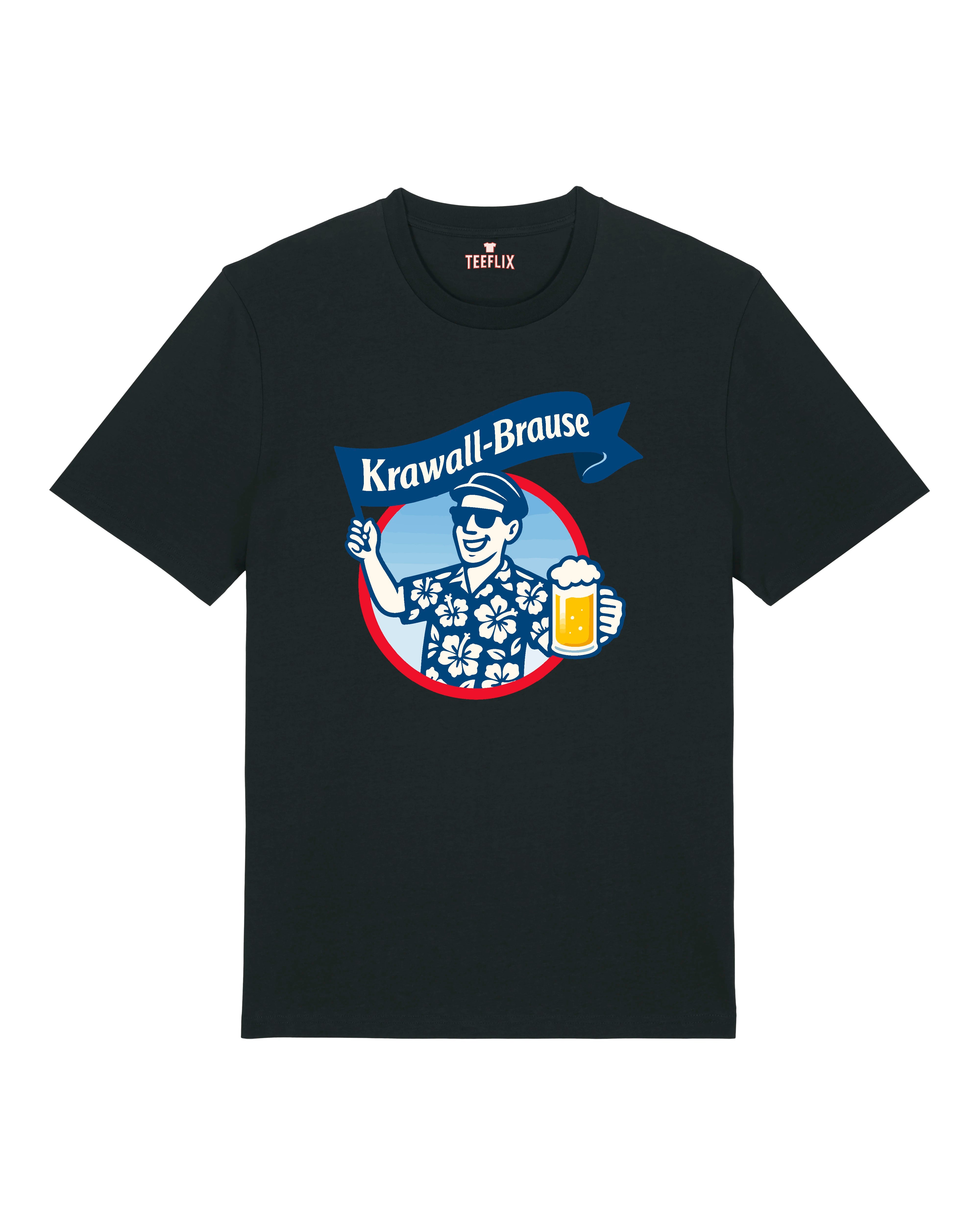 Lustiges T-Shirt mit Spruch Krawallbrause in Schwarz – Shirt-Spruch – Normal Fit – Teeflix