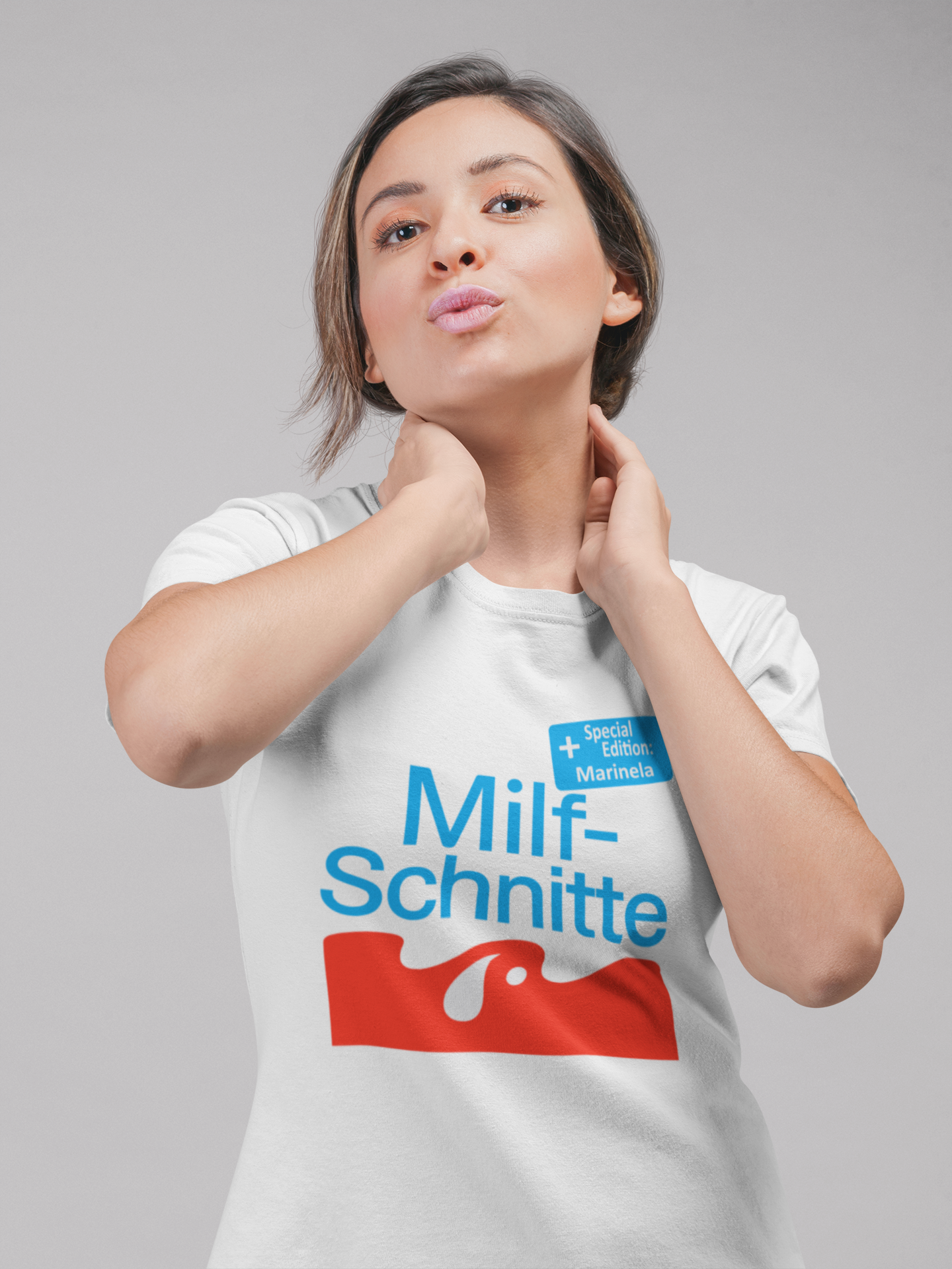 Milf-Schnitte Premium T-Shirt – Lustiges Meme Shirt | Teeflix Personalisierbar