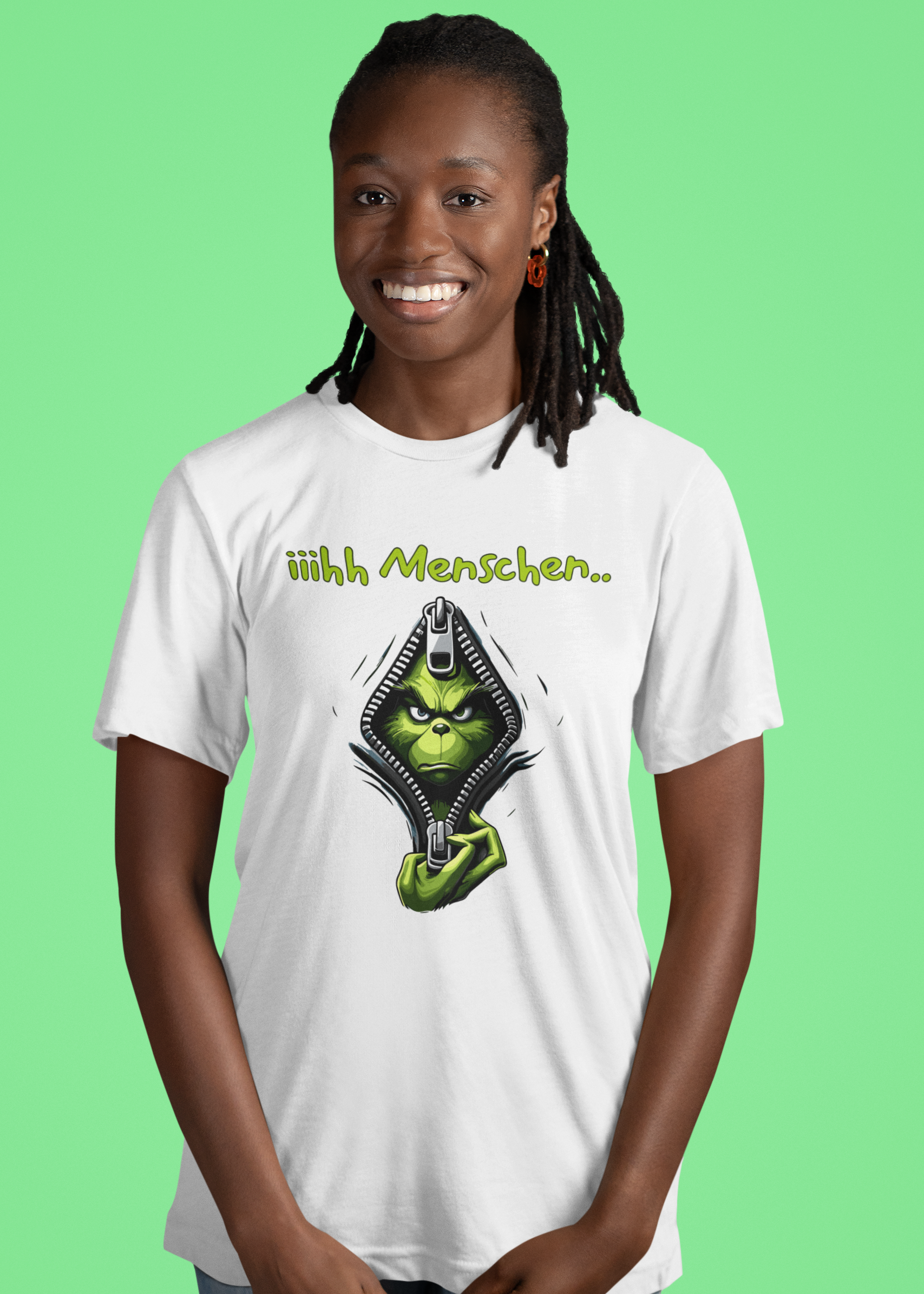iiihh Menschen..“ Grinch T-Shirt – Für Anti-Social Vibes | Teeflix