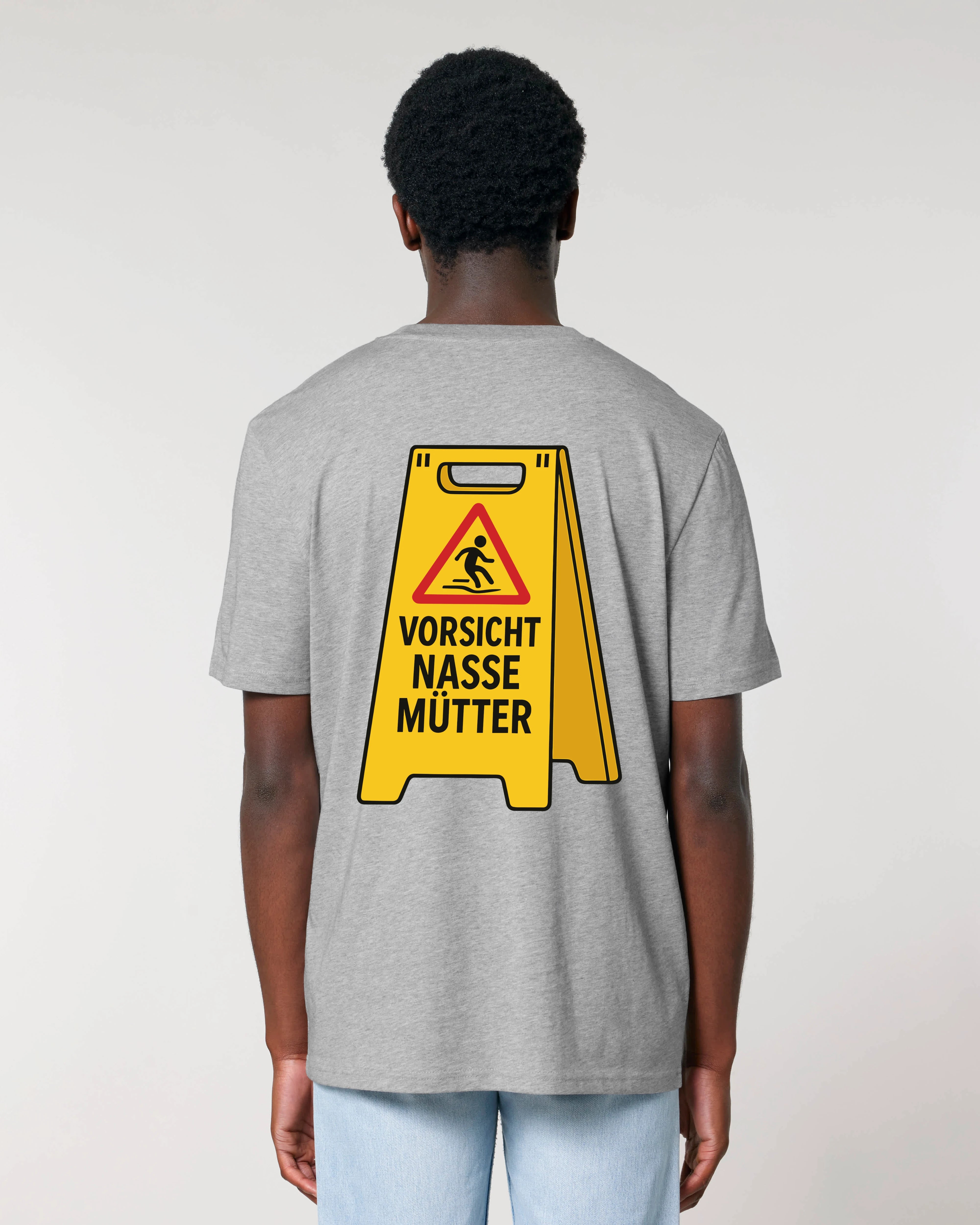 Vorsicht Nasse Mütter – Lustiges Warnschild Shirt | Teeflix