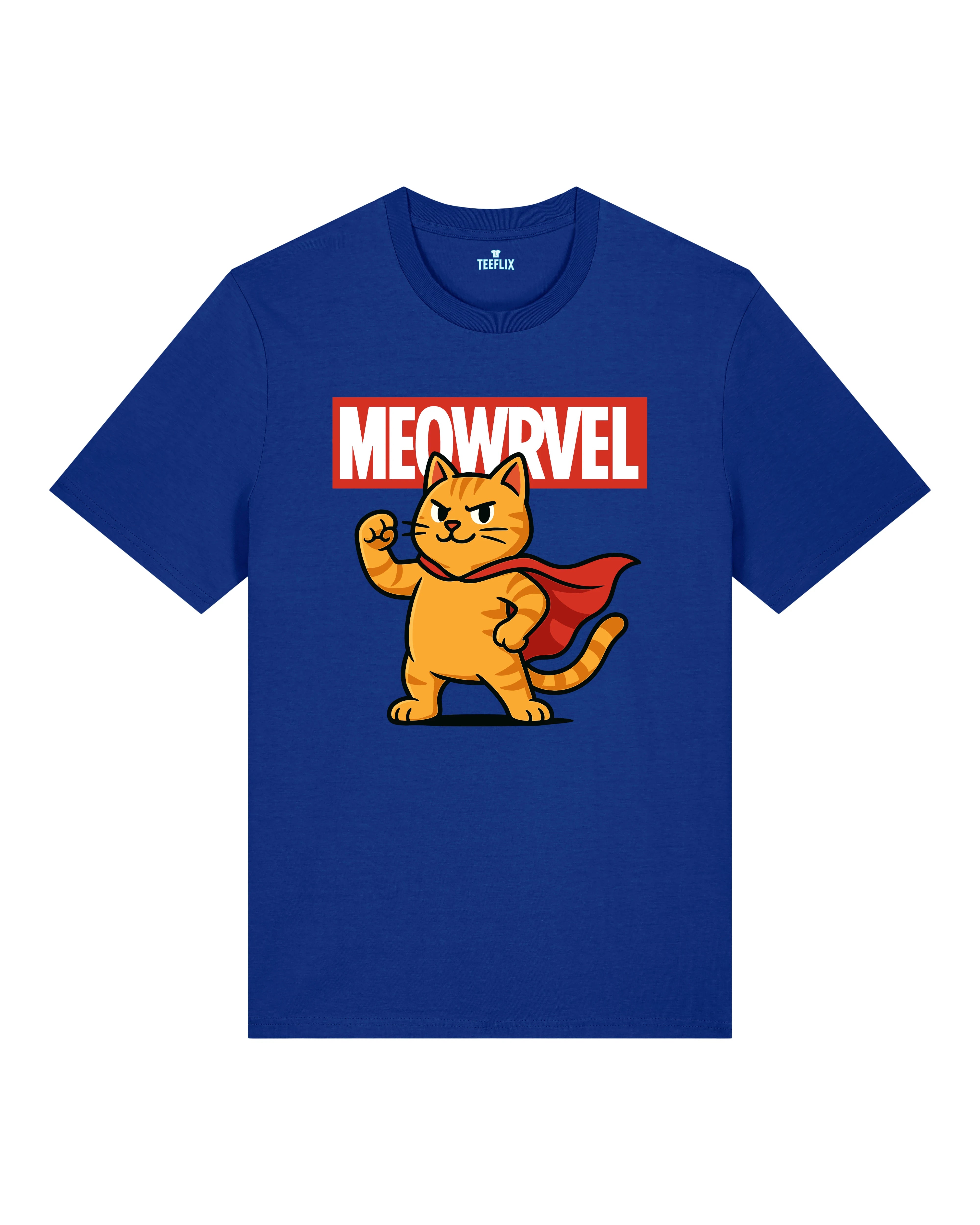 Meowrvel Superheld Lustiges Katzen T-Shirt Spruch | Teeflix