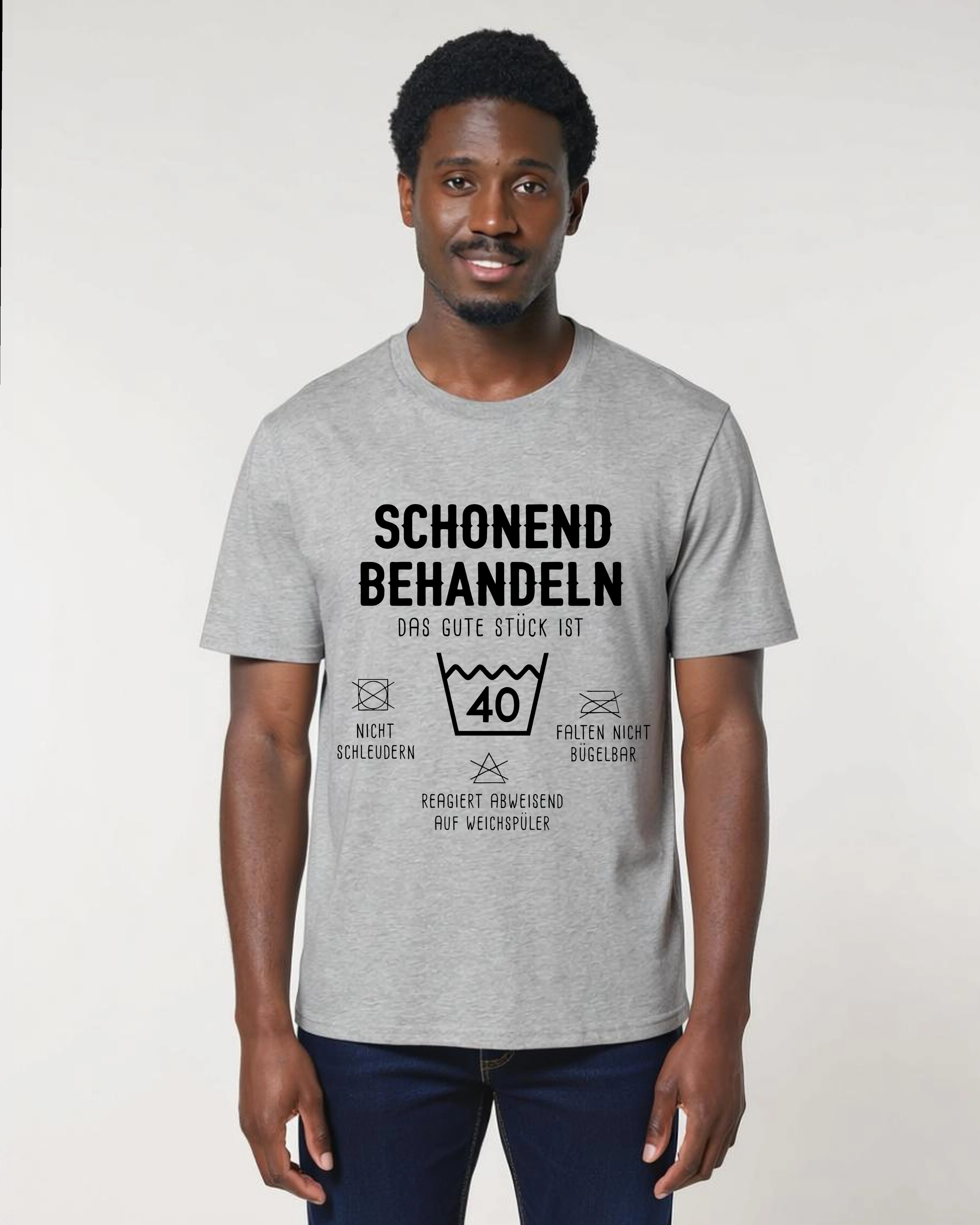 Schonend behandeln“ T-Shirt – Personalisierbar mit Alter | Teeflix