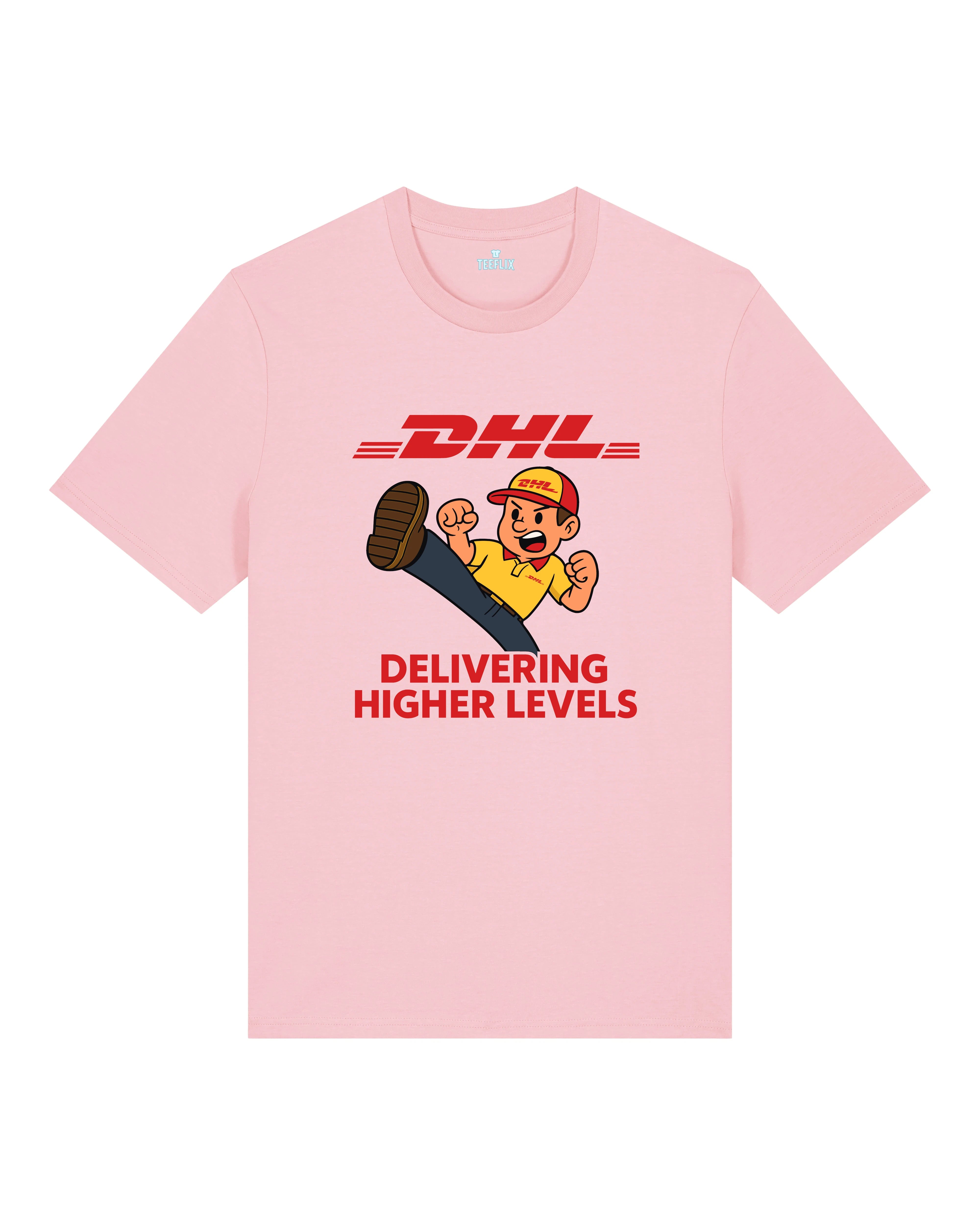 DHL Parodie Delivering Higher Levels Lustiges Shirt | Teeflix