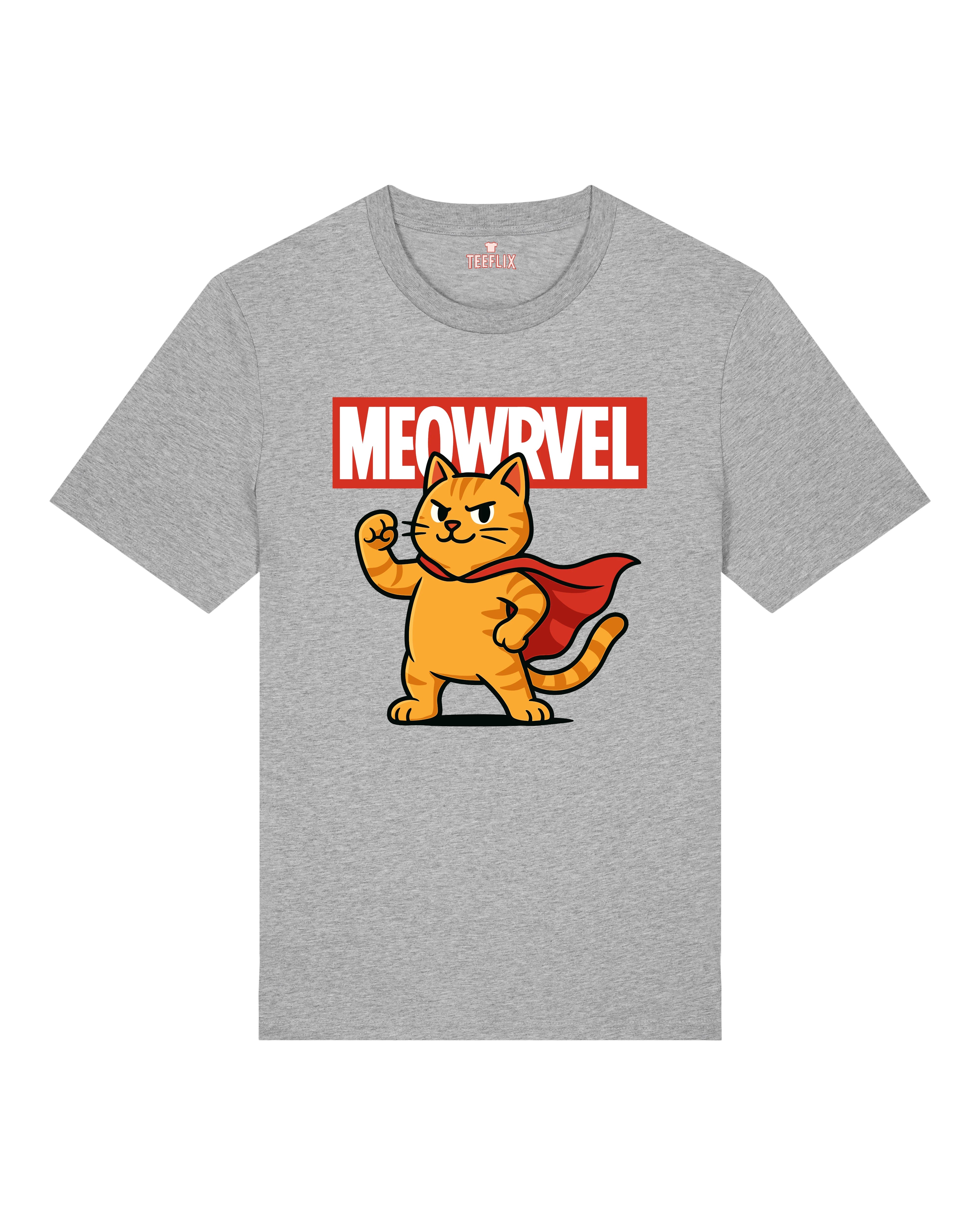 Meowrvel Superheld Lustiges Katzen T-Shirt Spruch | Teeflix