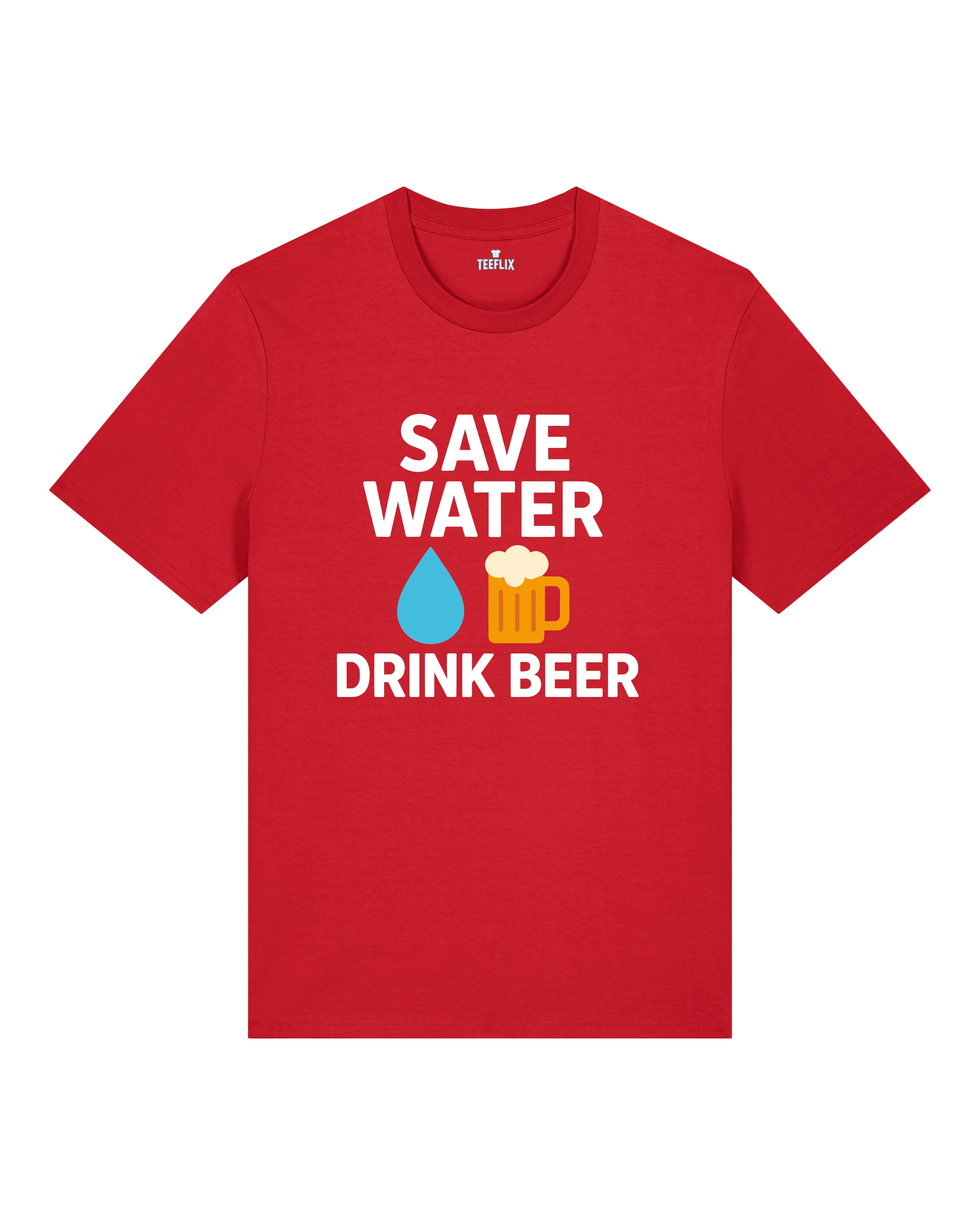Save Water Drink Beer lustiges Bier Shirt Party T-Shirt | Teeflix