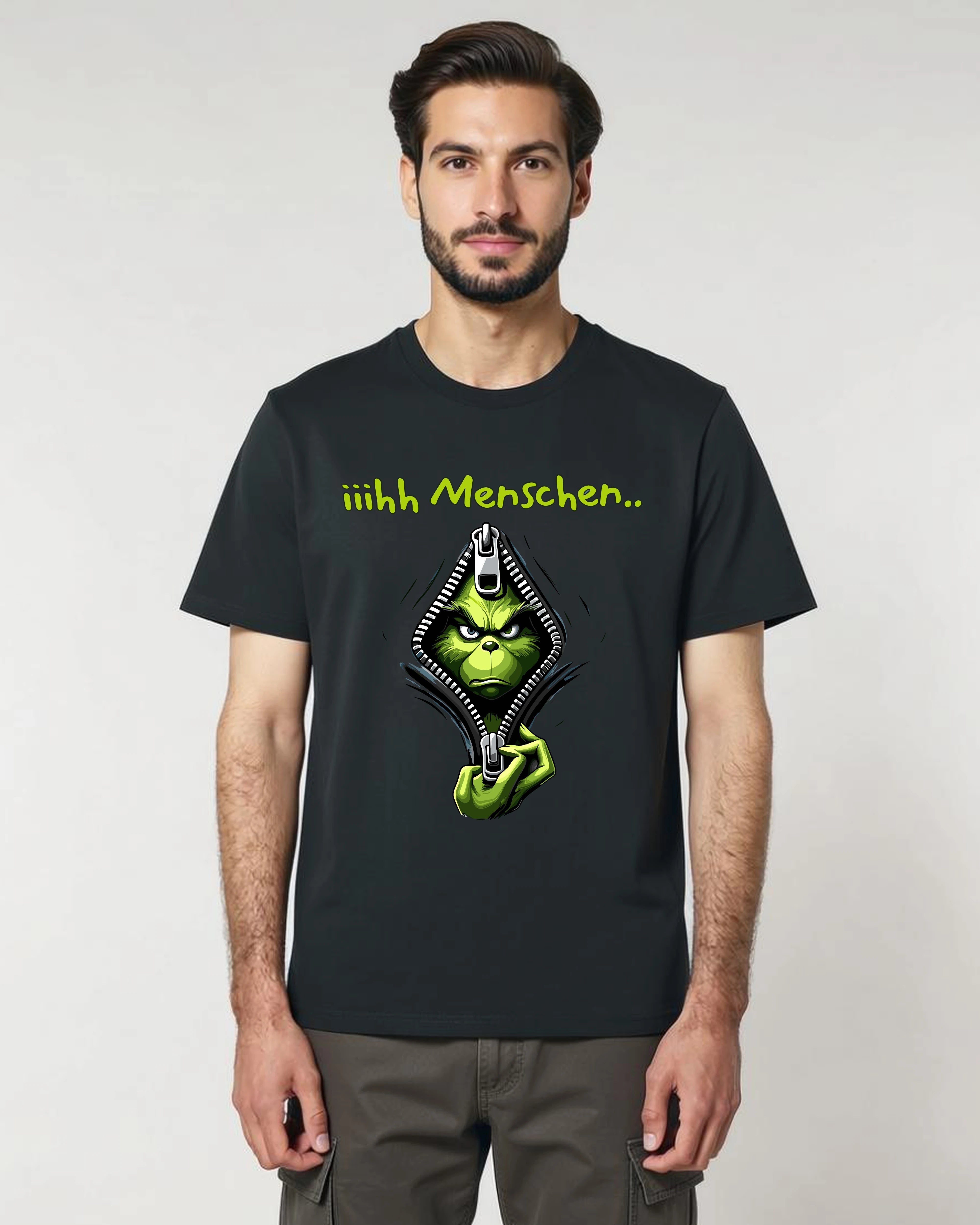 iiihh Menschen..“ Grinch T-Shirt – Für Anti-Social Vibes | Teeflix