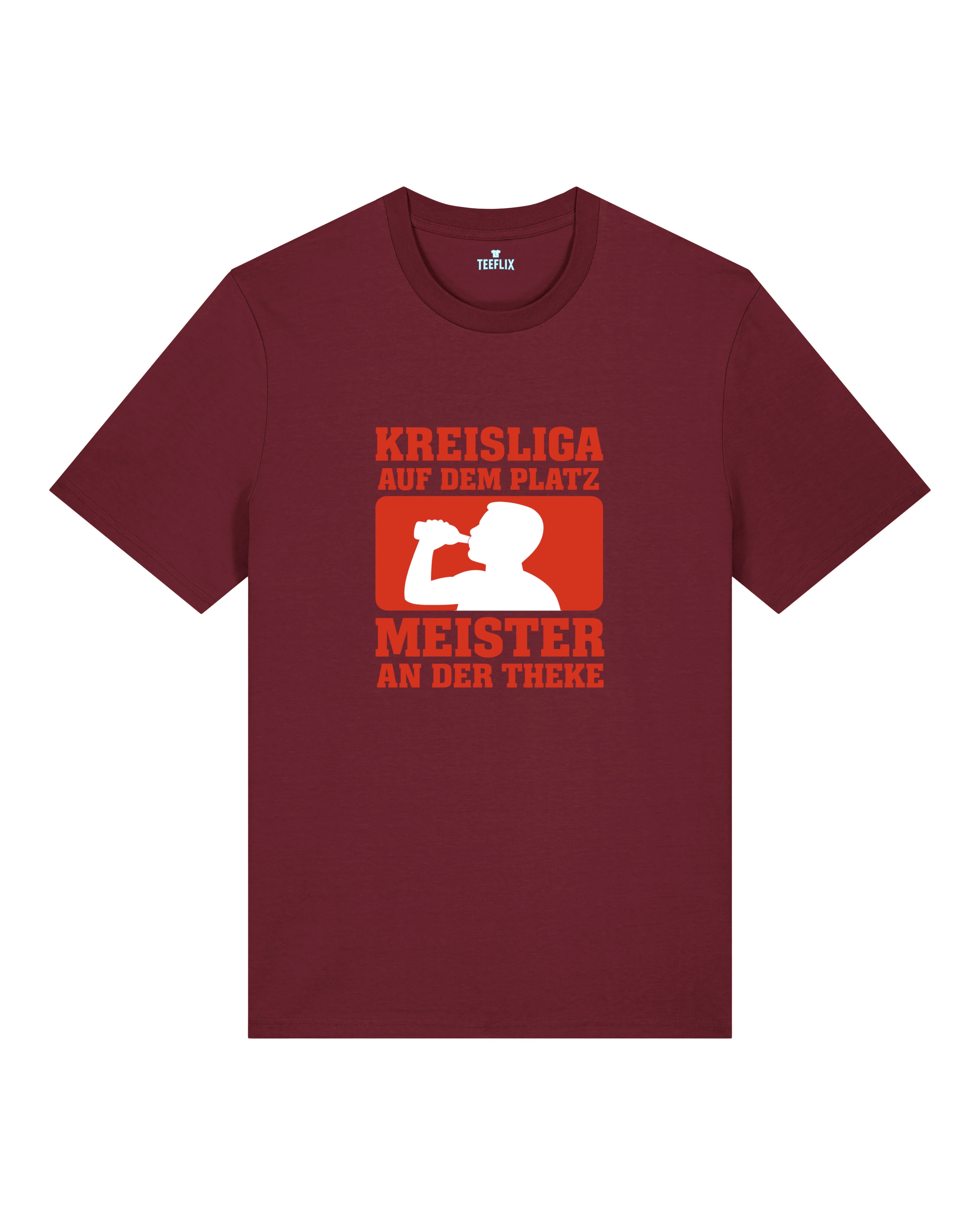 Kreisliga Shirt Meister an der Theke Fußball Spruchshirt | Teeflix