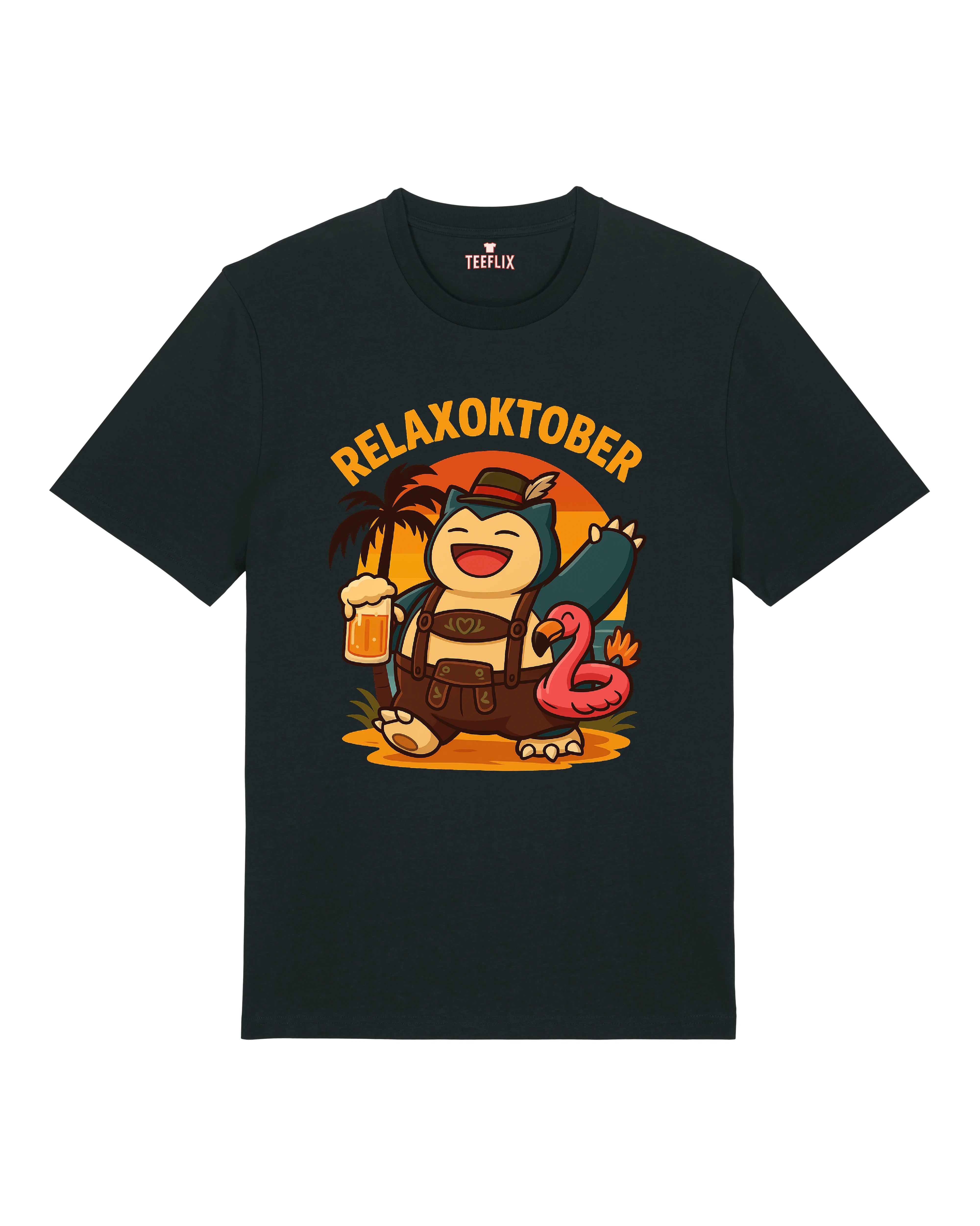 Hochwertiges Unisex-T-Shirt mit kreativem, humorvollem Print. Erhältlich in mehreren Farben (Schwarz, Weiß, Grau) und mit einzigartigen, farbenfrohen Motiven – inspiriert von Popkultur, Gaming und Festival-Stimmung. Perfekt für Alltag, Party oder Festival-Outfits.