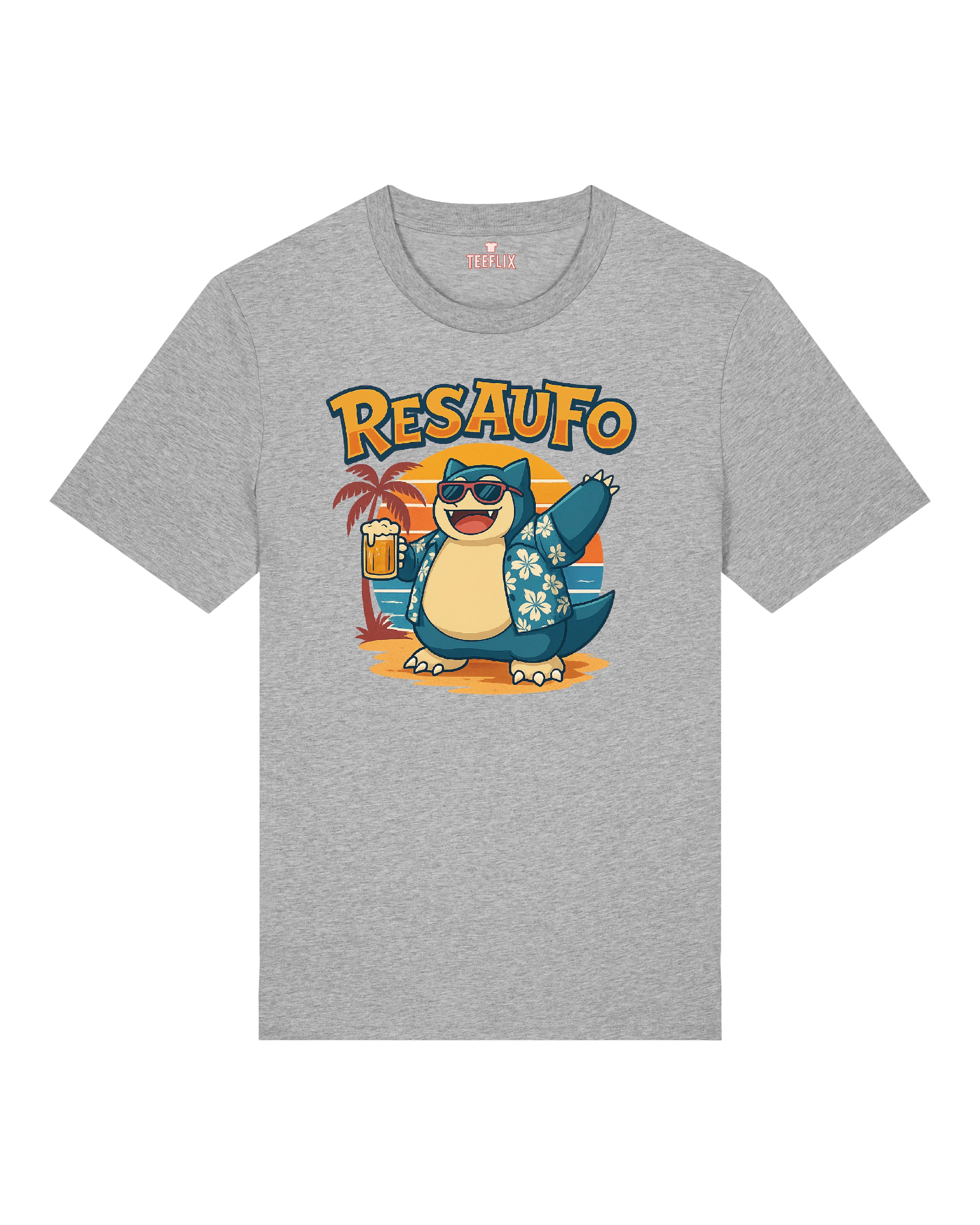 Resaufo Shirt in Grau – witziges T-Shirt mit Spruch, Normal Fit – Teeflix