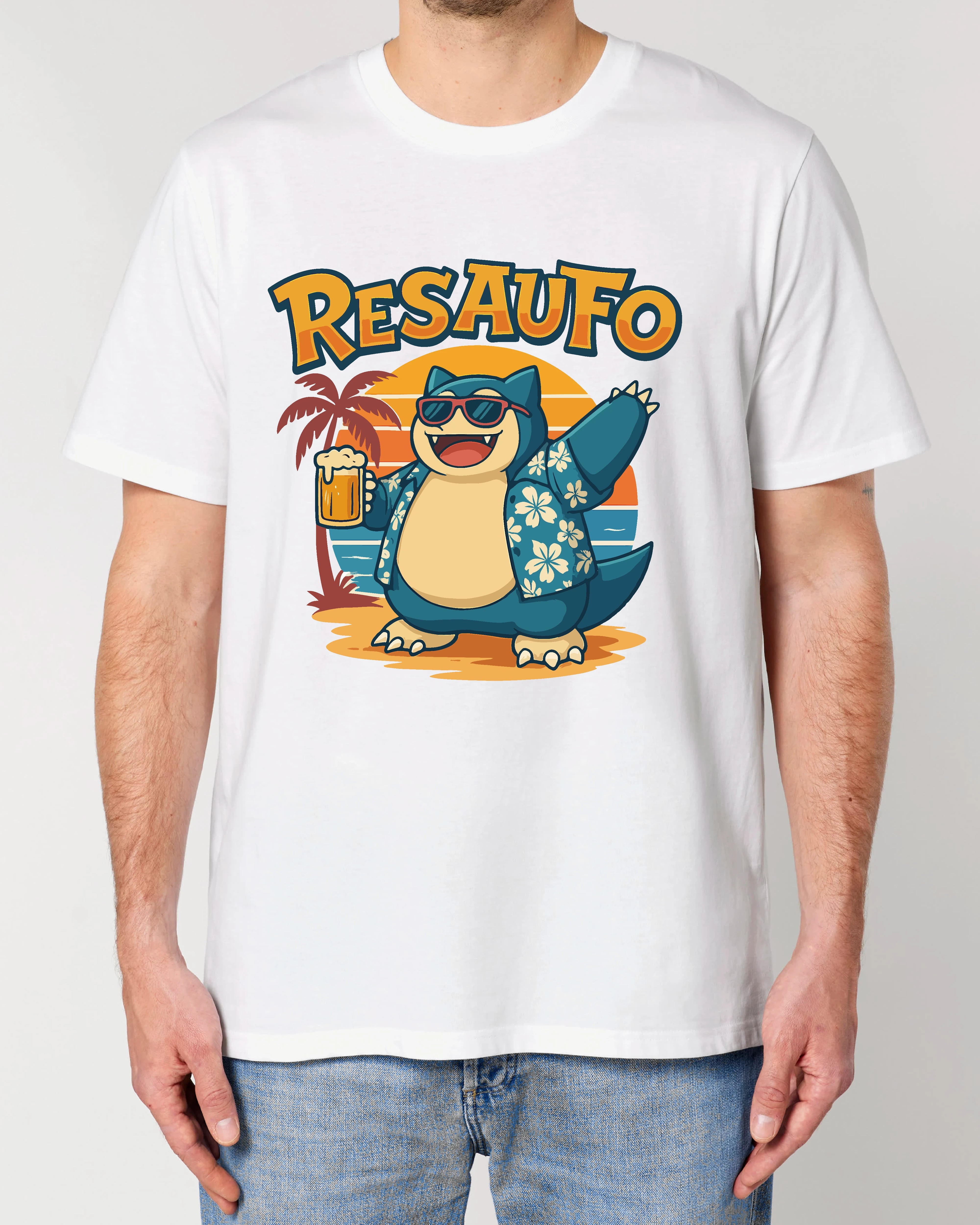Resaufo Shirt in Weiß – lustiges T-Shirt mit Spruch, Normal Fit – Teeflix