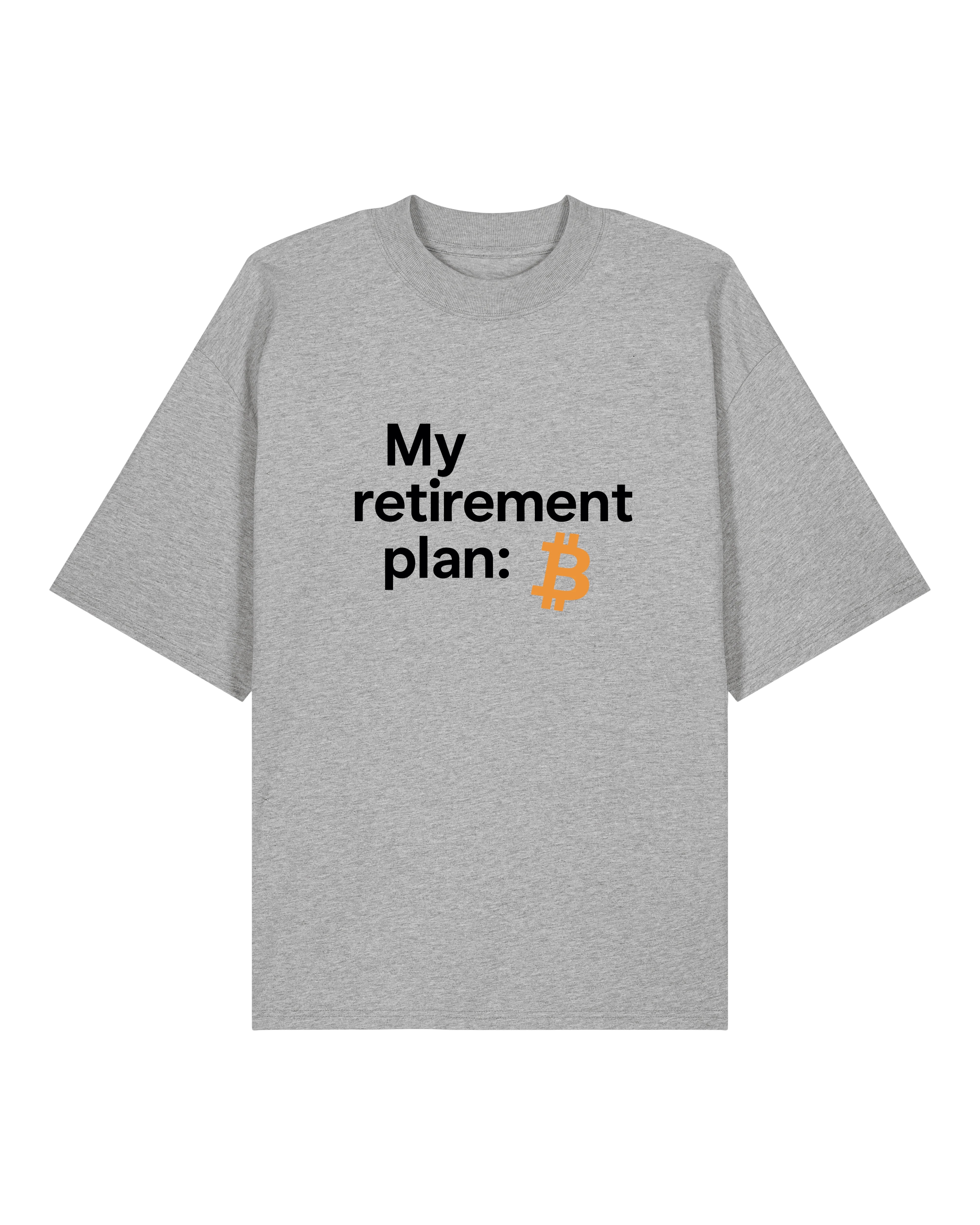 Oversized Graues Krypto Shirt – Humorvolles Bitcoin Spruchdesign für Investoren von Teeflix