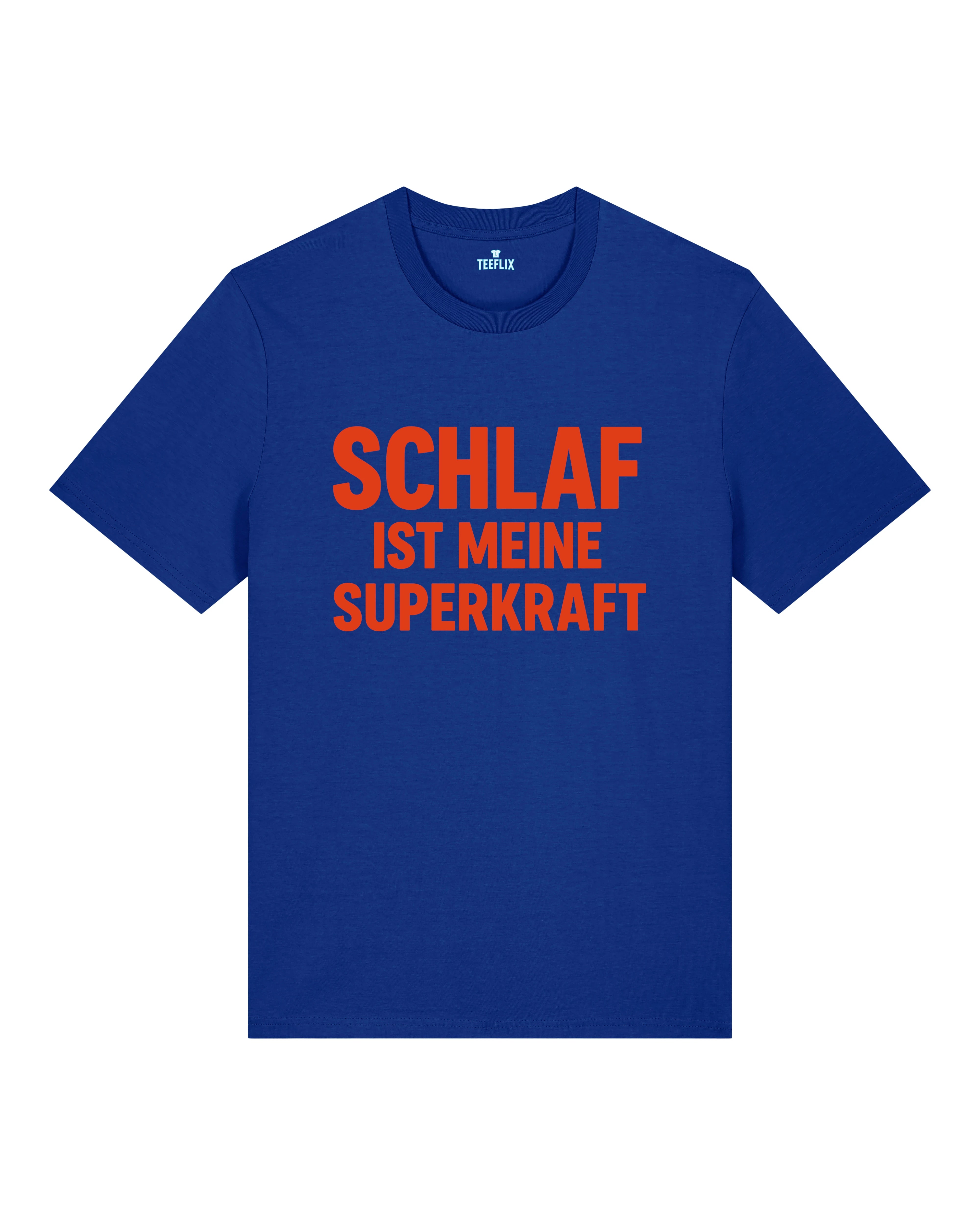 Schlaf ist meine Superkraft Shirt Blau – Statement T-Shirt Herren