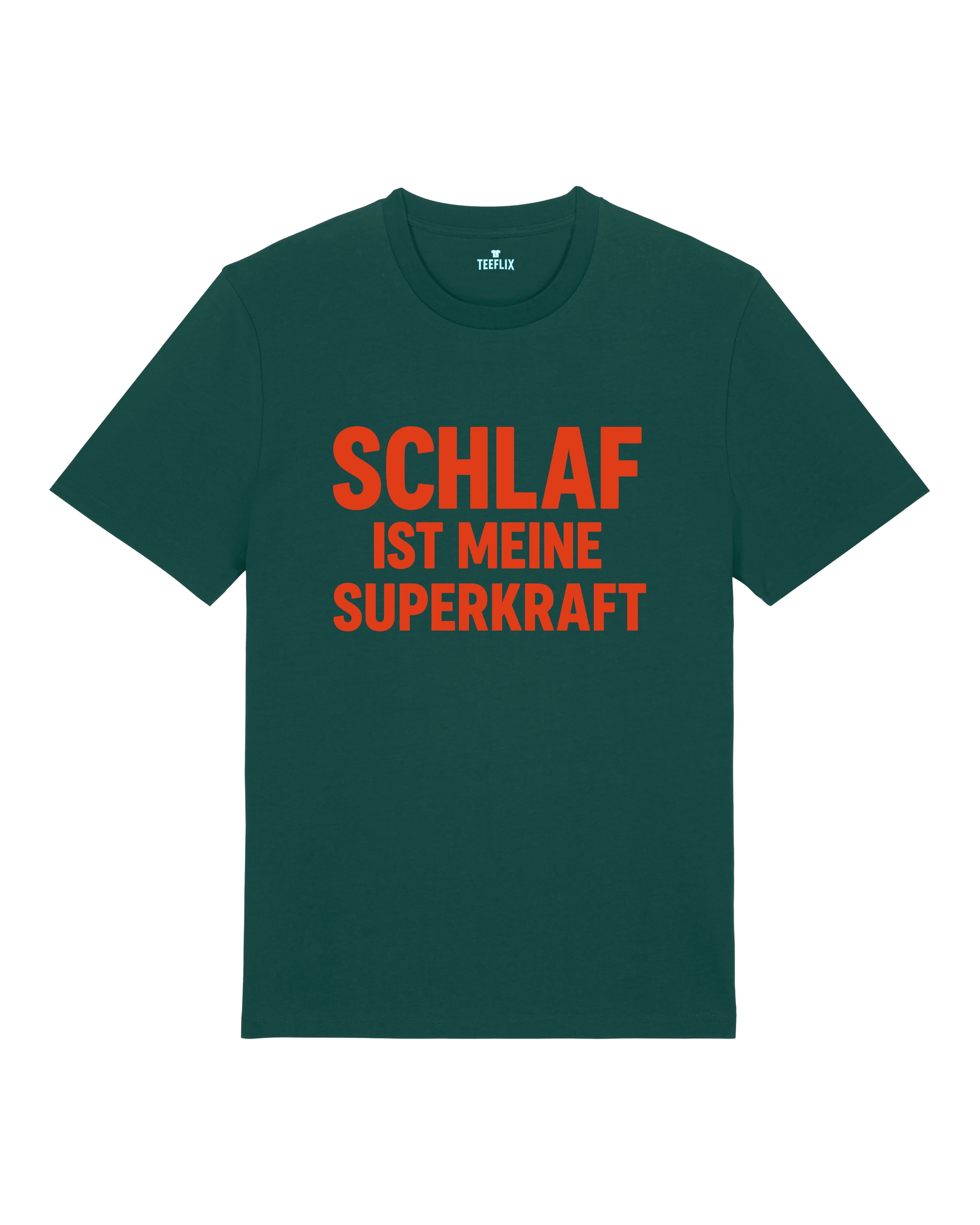 Schlaf ist meine Superkraft Shirt Grün – Lustiges Fun T-Shirt