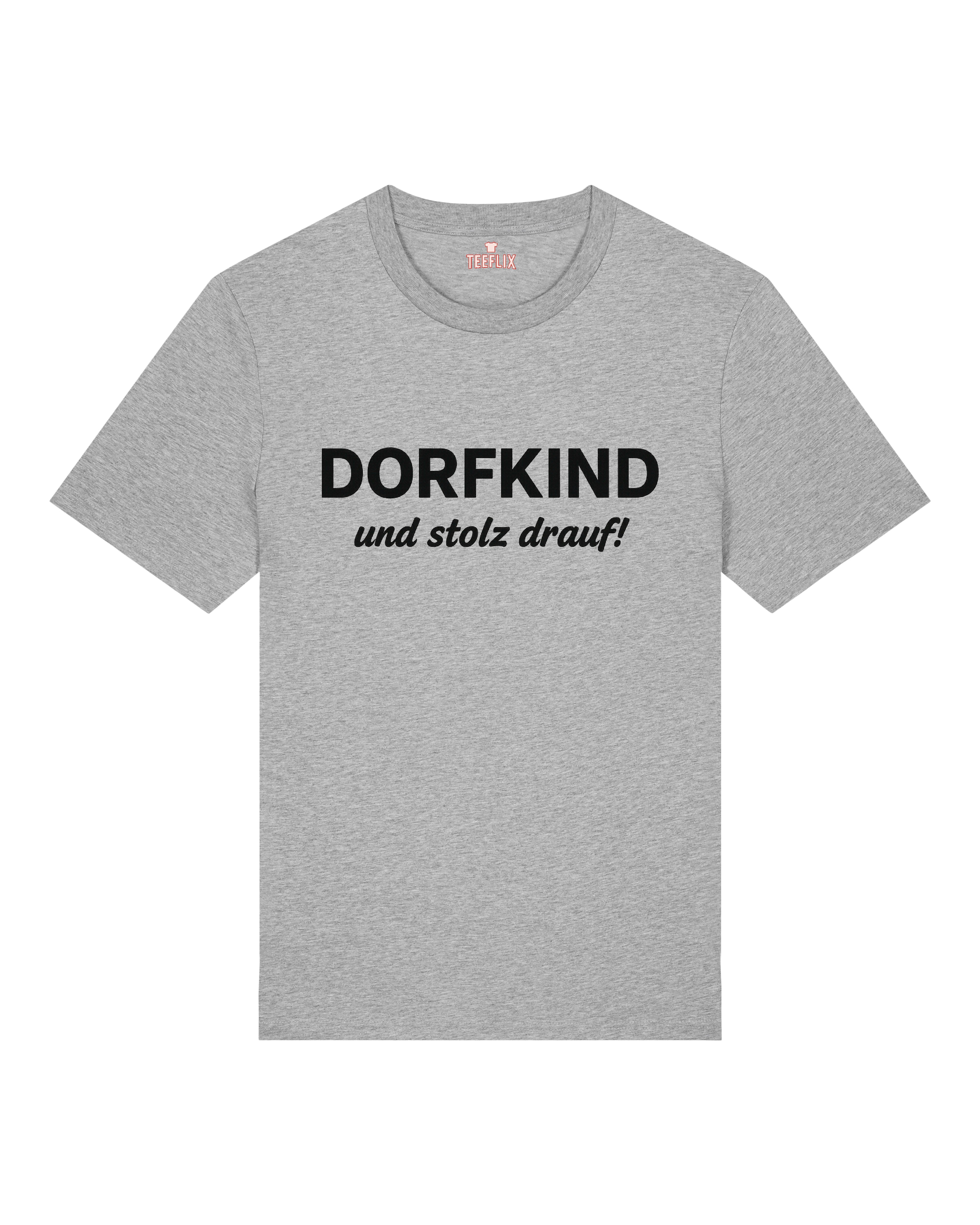 Graues Shirt mit Statement für Dorfkinder und Landliebhaber
