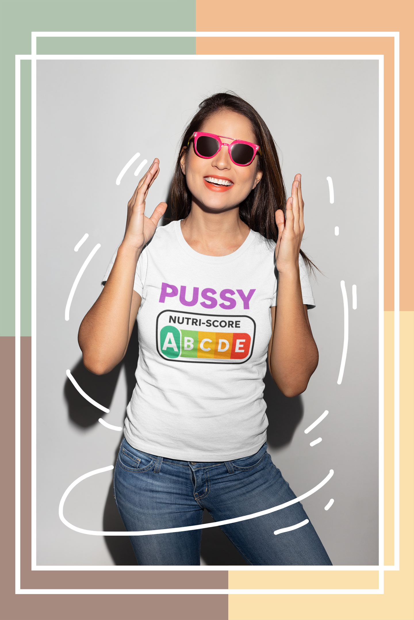 Pussy Nutri-Score T-Shirt – Freches Funshirt für Selbstbewusste | Teeflix
