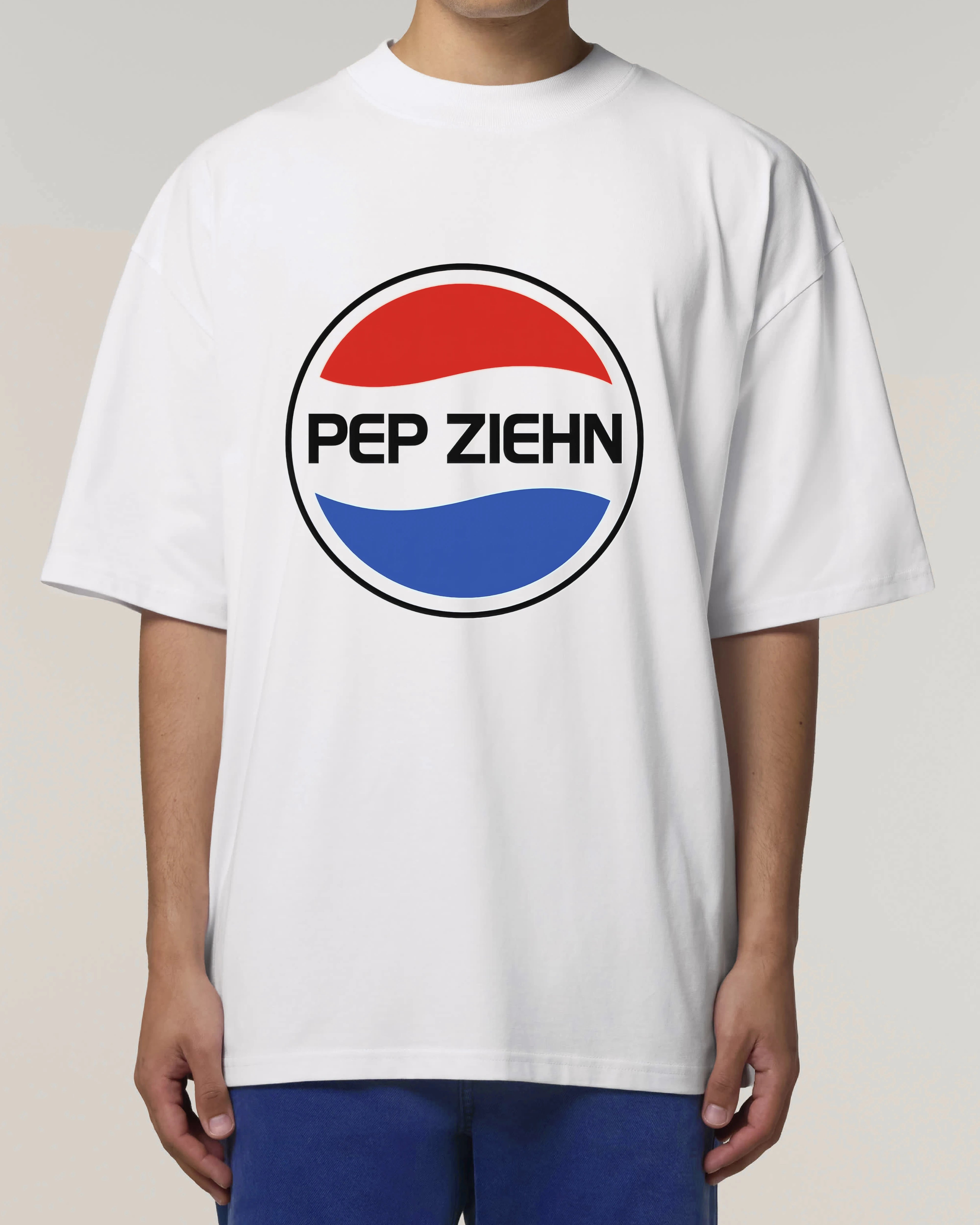 Oversized Shirt in Weiß mit sarkastischem Statement-Print, Bio Baumwolle, Teeflix