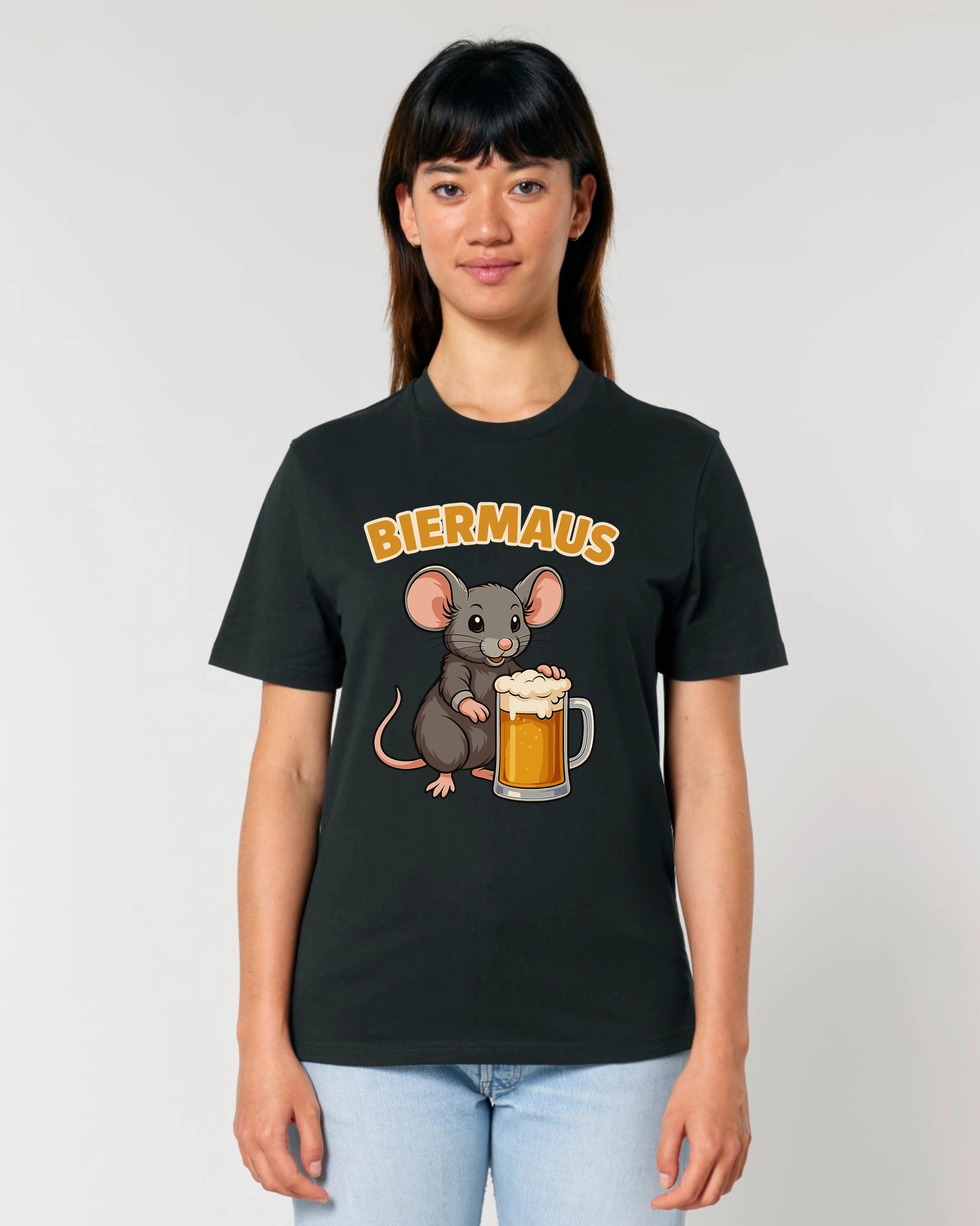 Biermaus T-Shirt – Lustiges Bier-Shirt mit Maus-Motiv | Teeflix