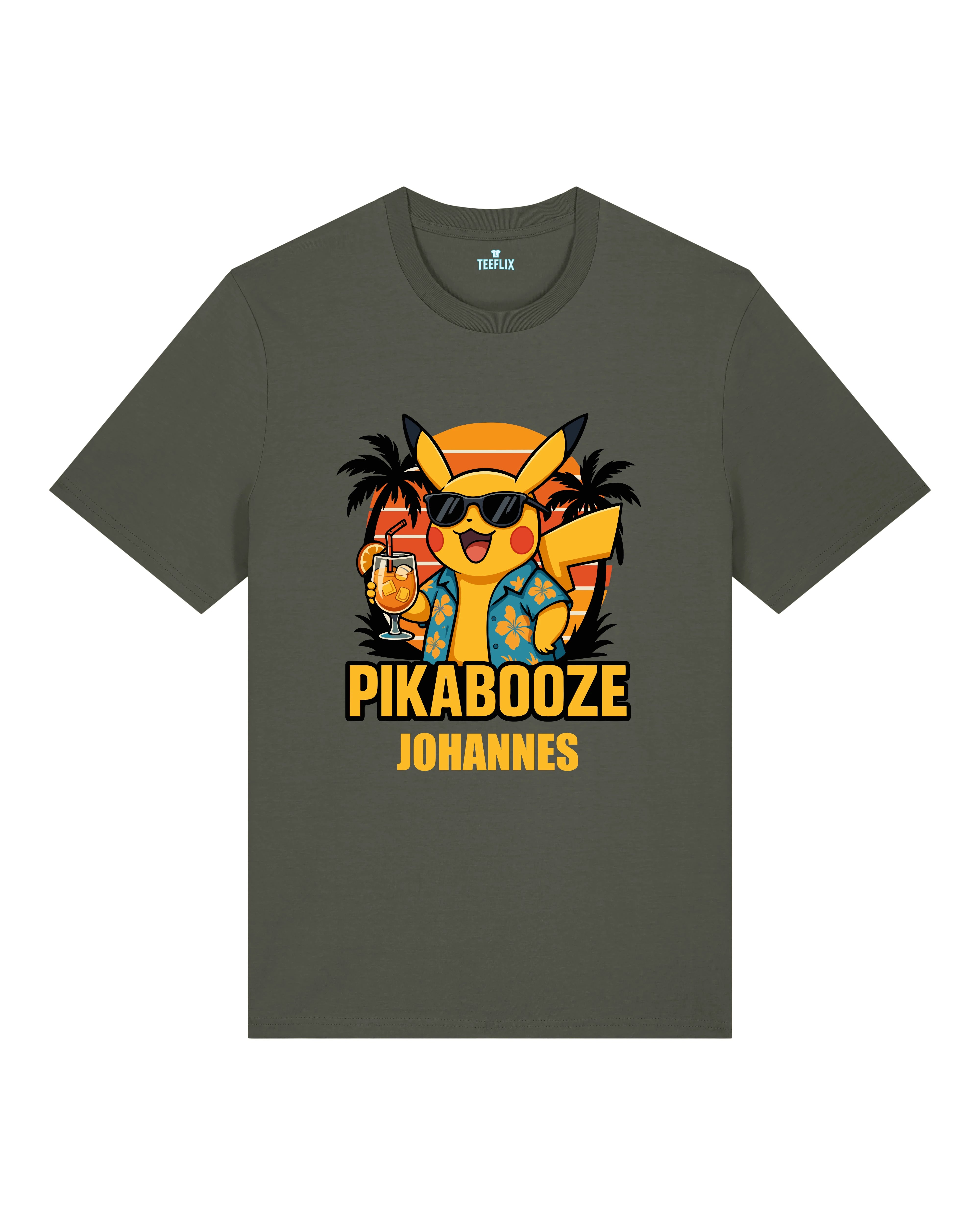 Lustiges JGA Shirt Pikabooze personalisierbar | Teeflix