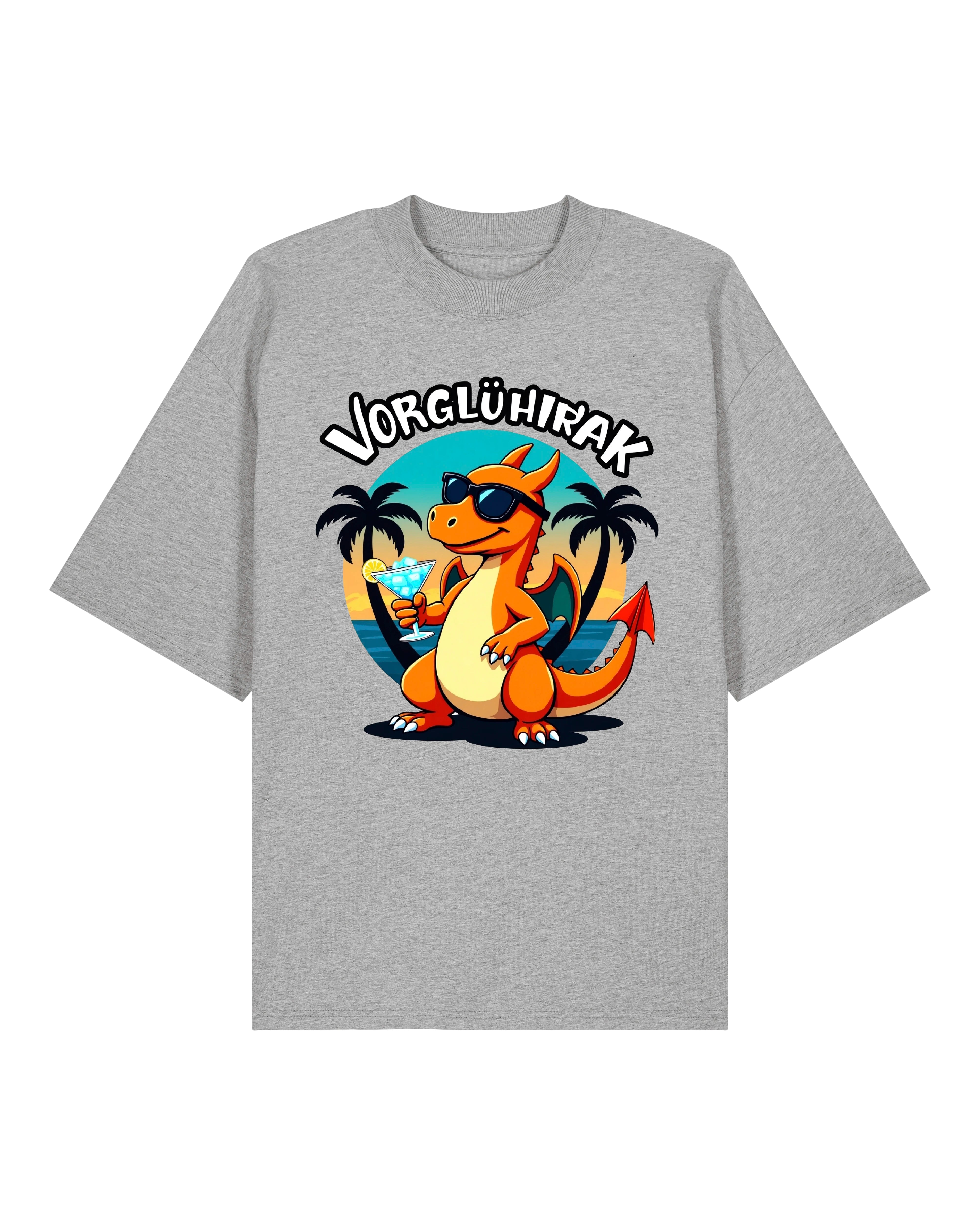 Oversized Vorglühirak Shirt in Grau – Funshirt für Männer & Frauen – Teeflix