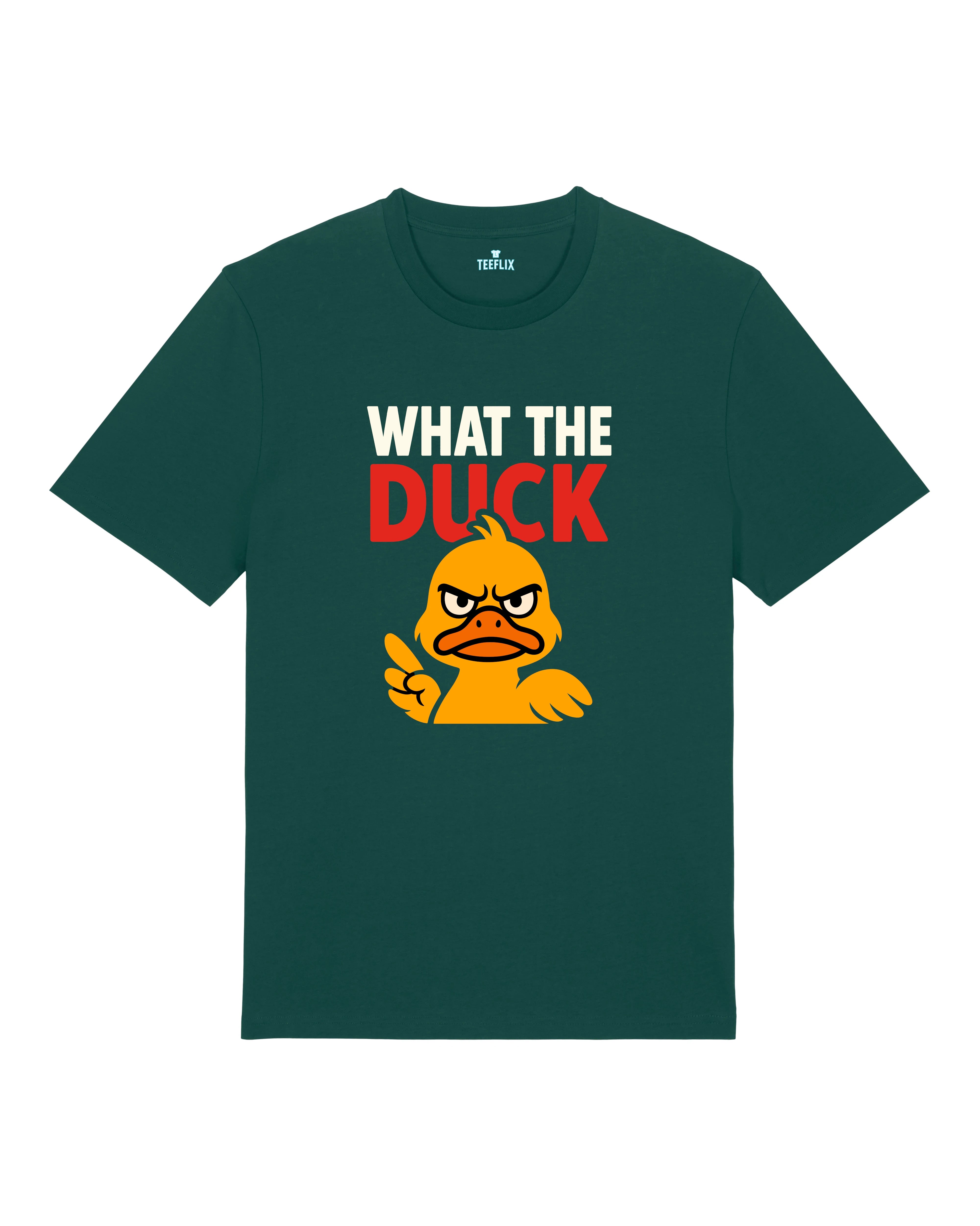 What the Duck Shirt Grün – Lustiges Meme T-Shirt Ente