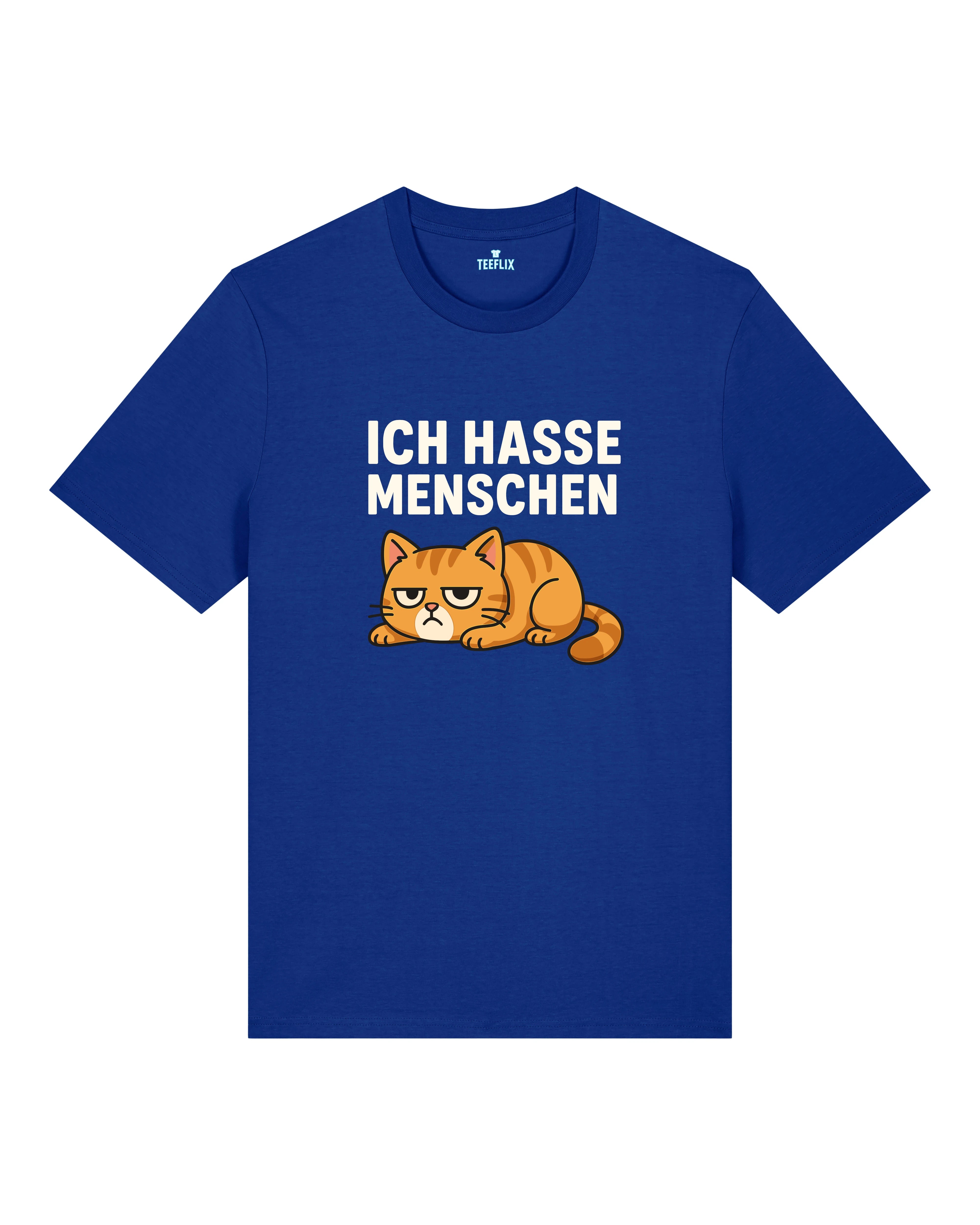 Ich hasse Menschen Lustiges Katzen T-Shirt Spruch | Teeflix